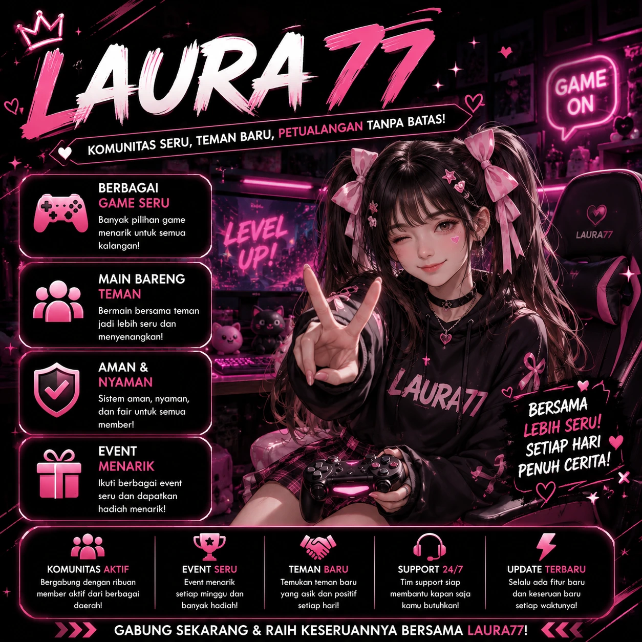 Banner LAURA77 – Platform Hiburan Digital